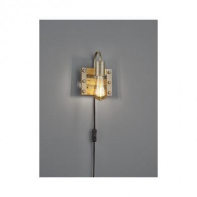 Applique Murale Industrielle Khan 1x28W Nickel E27 TRI_205570167 205570167 Applique Murale Industrielle Khan 1x28W Nickel E27 TRIO LIGHTING 205570167