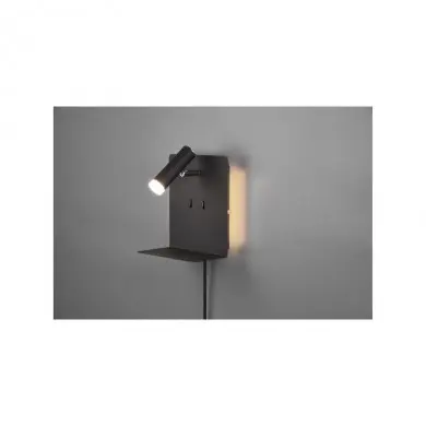 Applique Element Noir Mat 1x3W SMD LED TRIO LIGHTING 222570232