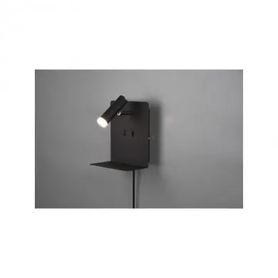 Applique Element Noir Mat 1x3W SMD LED TRI_222570232 222570232 Applique Element Noir Mat 1x3W SMD LED TRIO LIGHTING 222570232