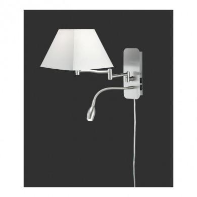 Applique Hotel Nickel Mat Blanc 1x40W E14 H27,1 TRI_271370201 271370201 Applique Hotel Nickel Mat Blanc 1x40W E14 H27,1 TRIO LIGHTING 271370201