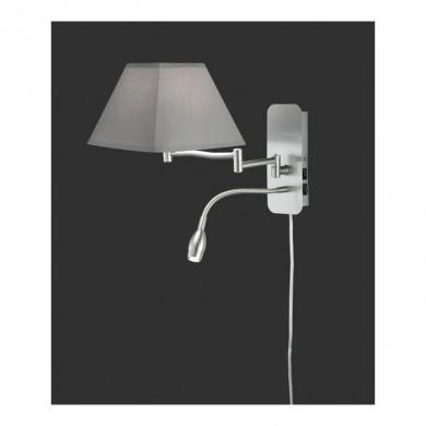 Applique Hotel Nickel Mat Gris 1x40W E14 TRI_271370211 271370211 Applique Hotel Nickel Mat Gris 1x40W E14 TRIO LIGHTING 271370211