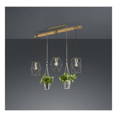 Suspension Plant Nickel Antique 3x40W E27 TRI_301000367 301000367 Suspension Plant Nickel Antique 3x40W E27 TRIO LIGHTING 301000367