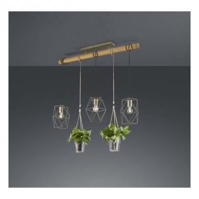 Suspension Plant Nickel Antique 3x40W E27 TRIO LIGHTING 301000367