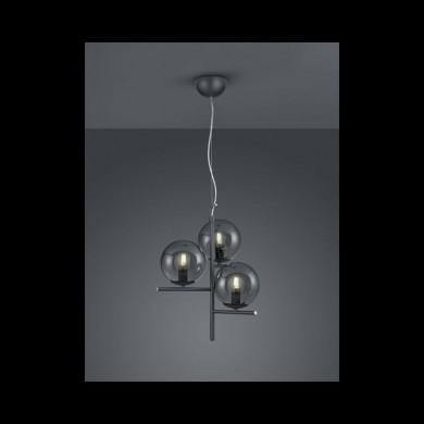 Suspension Boule Pure Anthracite 3x28W E14 TRIO LIGHTING 302000342