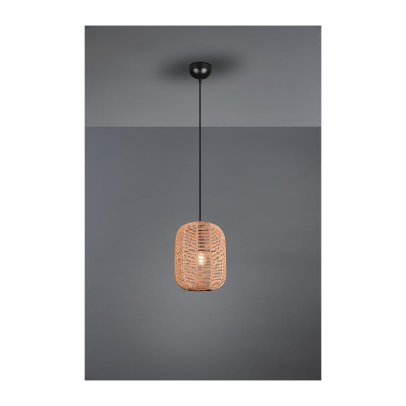 Suspension Runa Noir Mat 1x40W E27 D25 TRIO LIGHTING 303000132