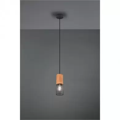 Suspension Tosh Noir Mat 1x40W E27 TRIO LIGHTING 304300132