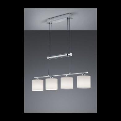 Suspension Garda Nickel Mat Blanc 4x28W E14 TRIO LIGHTING 305400401