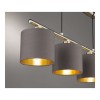 Suspension Billard Garda Nickel Taupe 4x28W E14 TRIO LIGHTING 305400441