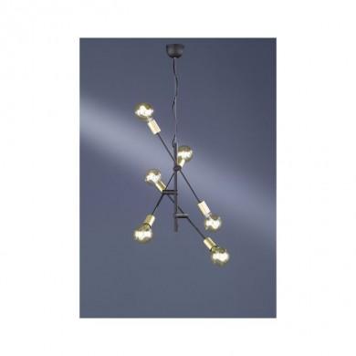 Suspension Cross Noir Mat 6x28W E27 TRIO LIGHTING 306700632