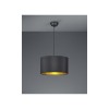 Suspension Hostel Noir Mat 1x60W E27 TRIO LIGHTING 308200179