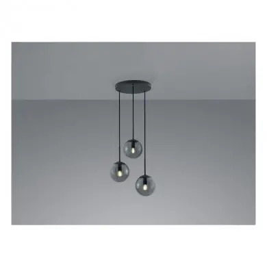 Suspension Balini Anthracite 3x28W E14 TRIO LIGHTING 308590342