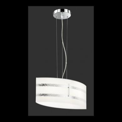 Suspension Nikosia Chromé Argent 2x40W E27 TRI_308700289 308700289 Suspension Nikosia Chromé Argent 2x40W E27 TRIO LIGHTING 308700289