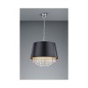 Suspension Loreley Chromé Noir 3x40W E14 TRIO LIGHTING 309300302