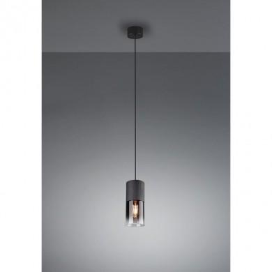 Suspension Robin Noir Mat 1x28W E27 TRIO LIGHTING 310600132