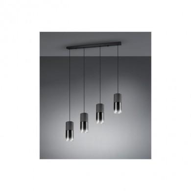 Suspension Robin Noir Mat 4x28W E27 TRIO LIGHTING 310600432