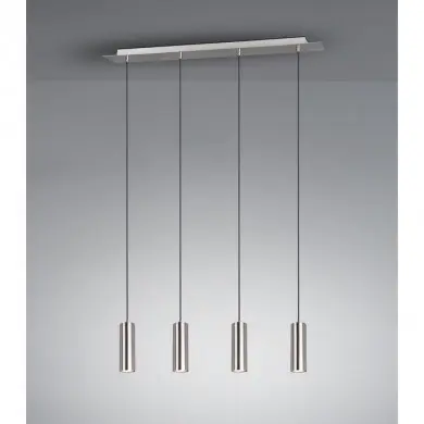 Suspension Marley Nickel Mat 4x35W GU10 TRIO LIGHTING 312400407