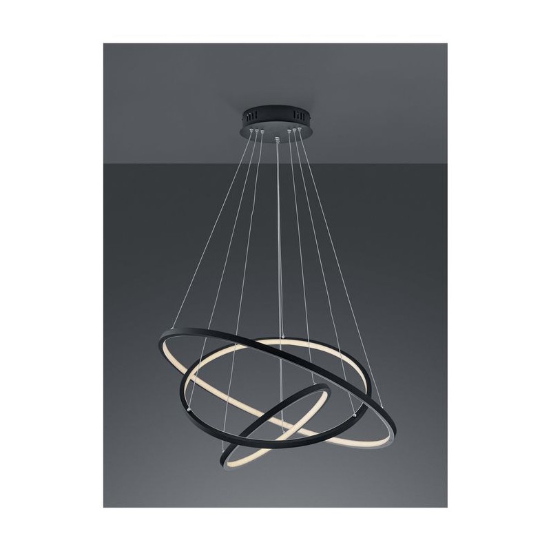 Suspension Aaron Anthracite 1x80W SMD LED TRIO LIGHTING 352710342