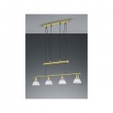 Suspension Levisto Laiton Mat 4x40W E14