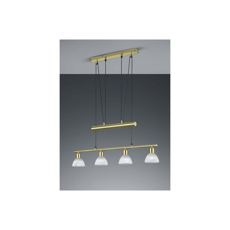 Suspension Levisto Laiton Mat 4x40W E14 TRIO LIGHTING 371010408