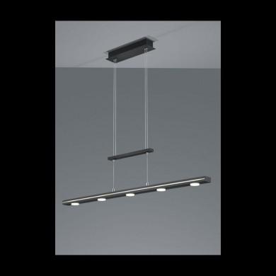 Suspension Lacal Noir Mat 7x4W SMD LED TRIO LIGHTING 379190732