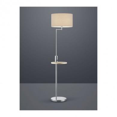 Lampadaire Etagere avec tablette Claas Nickel 60W E27 TRIO LIGHTING 400400107