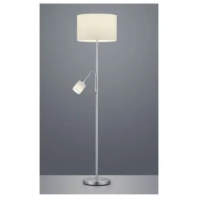 Lampadaire Liseuse Hotel Nickel Blanc TRI_403900201 403900201 Lampadaire Liseuse Hotel Nickel Blanc TRIO LIGHTING 403900201