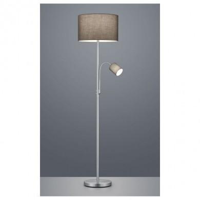 Lampadaire Hotel Nickel Gris avec Liseuse TRIO LIGHTING 403900211