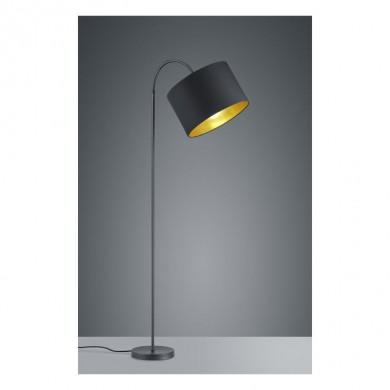 Lampadaire Hostel Noir Mat 1x60W E27 TRIO LIGHTING 408290179