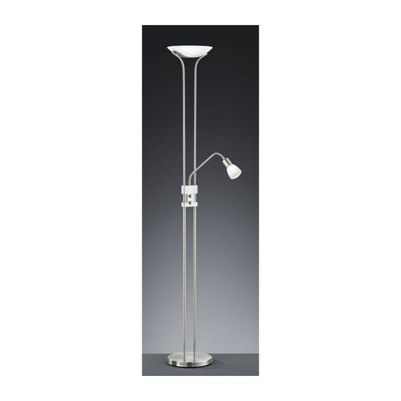 Lampadaire Santo II Nickel Mat LED Liseuse TRIO LIGHTING 421910207