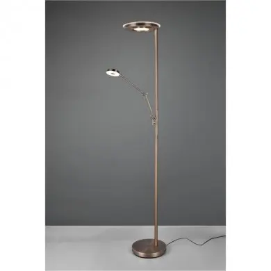 Lampadaire Liseuse Barrie Laiton Fumé LED TRIO LIGHTING 424210304