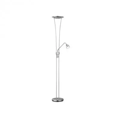 Lampadaire Arizona Nickel Mat LED avec Liseuse TRI_426410207 426410207 Lampadaire Arizona Nickel Mat LED avec Liseuse TRIO LIGHTING 426410207