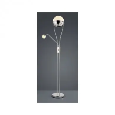 Lampadaire Chris Chromé LED avec Liseuse TRI_478310206 478310206 Lampadaire Chris Chromé LED avec Liseuse TRIO LIGHTING 478310206