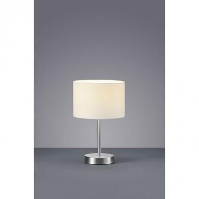 Lampe de table Hotel Nickel Mat Blanc 1x40W E14 TRIO LIGHTING 501100101