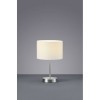 Lampe de table Hotel Nickel Mat Blanc 1x40W E14 TRIO LIGHTING 501100101