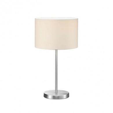 Lampe de table Hotel Nickel Mat Blanc 1x60W E27 TRIO LIGHTING 511100101