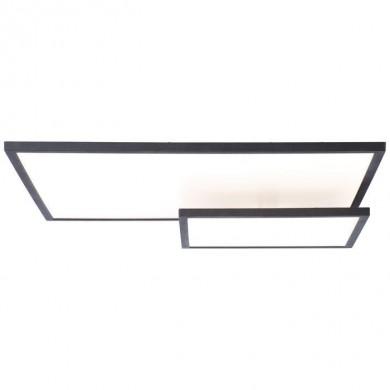 Plafonnier BILITY 1x36W Led Noir-verre blanc moyen BRILLIANT G97032/06