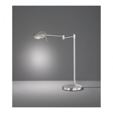 Lampe de table Kazan Nickel Mat 1x8W SMD LED TRI_574790107 574790107 Lampe de table Kazan Nickel Mat 1x8W SMD LED TRIO LIGHTING 574790107