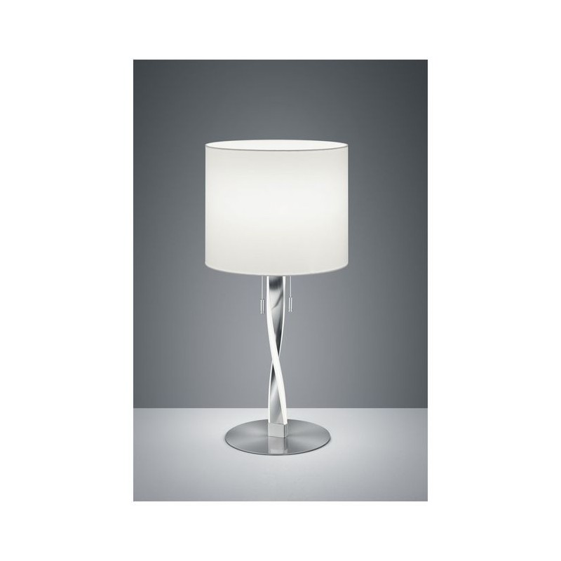 Lampe de table Nandor Nickel Mat 2x3W SMD LED TRIO LIGHTING 575310307