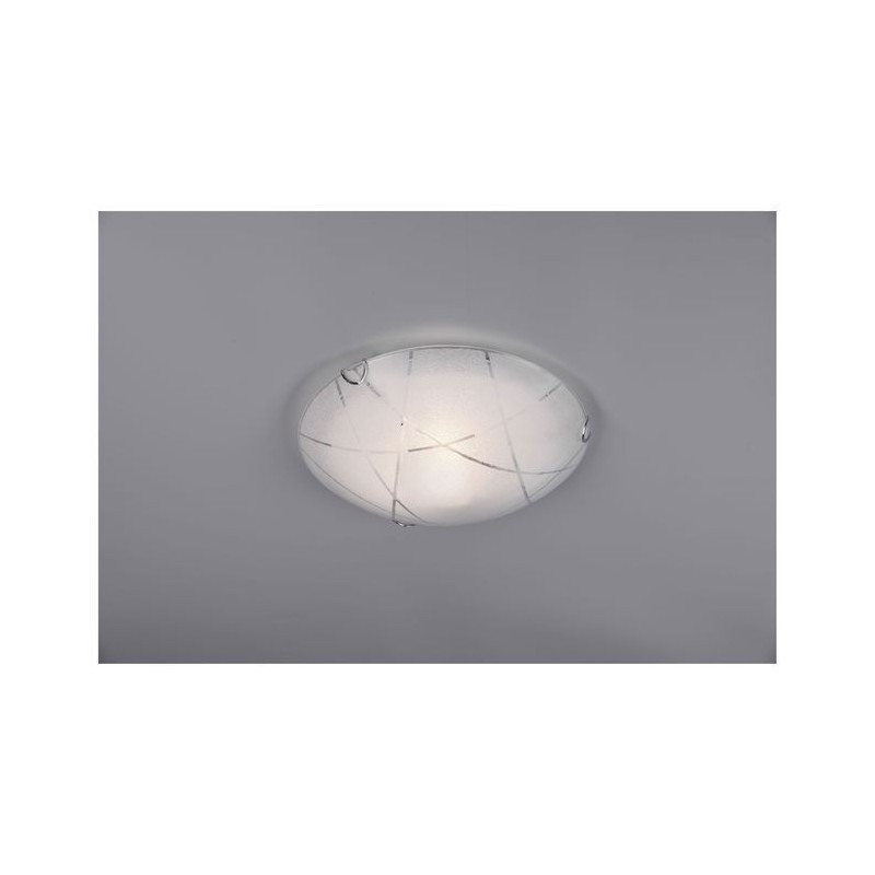 Plafonnier Sandrina Blanc 1x40W E27 TRIO LIGHTING 601200100