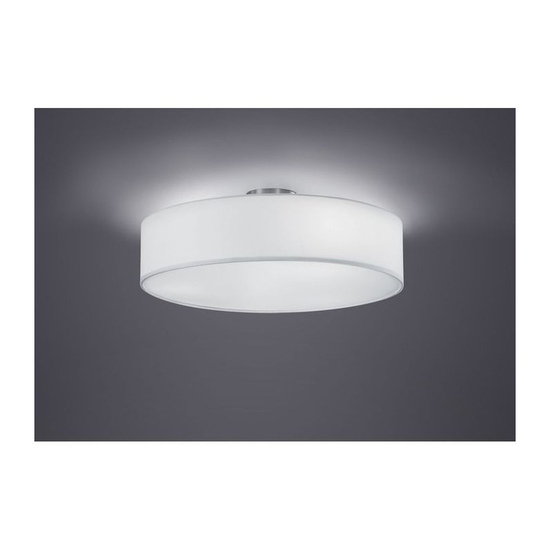 Plafonnier Hotel Nickel Mat Blanc 3x60W E27 TRI_603900301 603900301 Plafonnier Hotel Nickel Mat Blanc 3x60W E27 TRIO LIGHTING 603900301