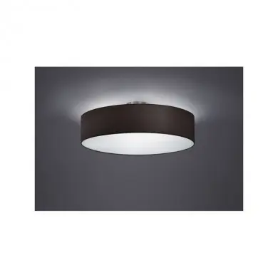 Plafonnier Hotel Nickel Mat Noir 3x60W E27 TRIO LIGHTING 603900302