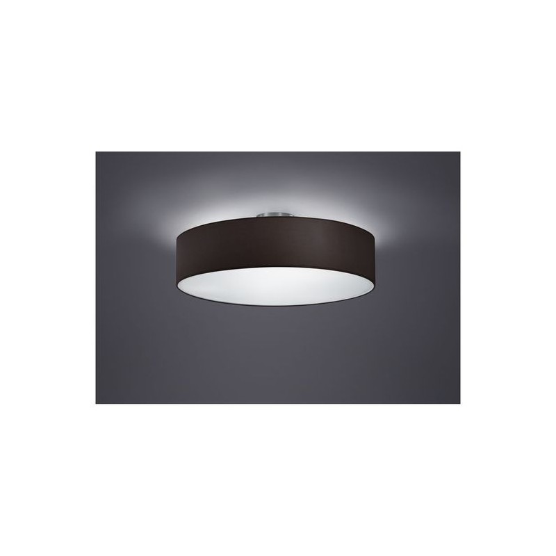 Plafonnier Hotel Nickel Mat Noir 3x60W E27 TRIO LIGHTING 603900302