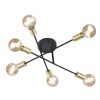 Plafonnier Boule Cross Noir Mat 6x40W E27 TRIO LIGHTING 606700632