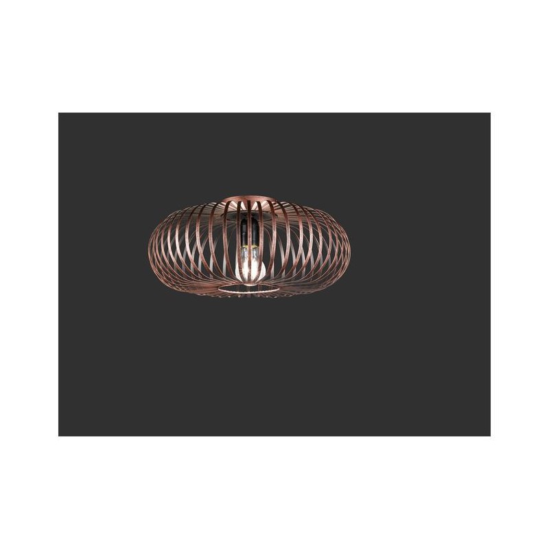 Plafonnier Johann Cuivré Ancien 1x60W E27 TRIO LIGHTING 606900162