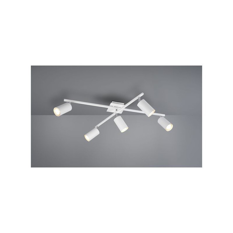 Plafonnier Marley Blanc 5x35W GU10 TRI_612400501 612400501 Plafonnier Marley Blanc 5x35W GU10 TRIO LIGHTING 612400501