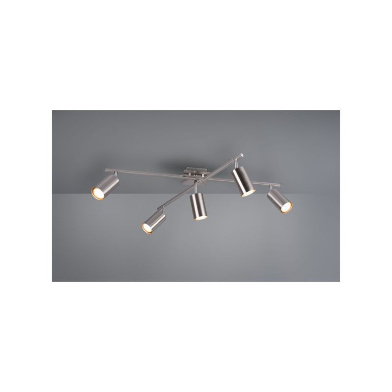 Plafonnier Marley Nickel Mat 5x35W GU10 TRI_612400507 612400507 Plafonnier Marley Nickel Mat 5x35W GU10 TRIO LIGHTING 612400507