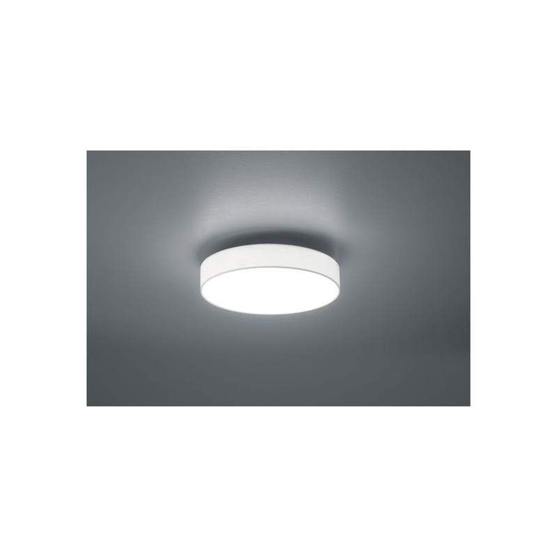 Plafonnier Lugano Nickel Mat Blanc 1x22W SMD LED TRIO LIGHTING 621912401