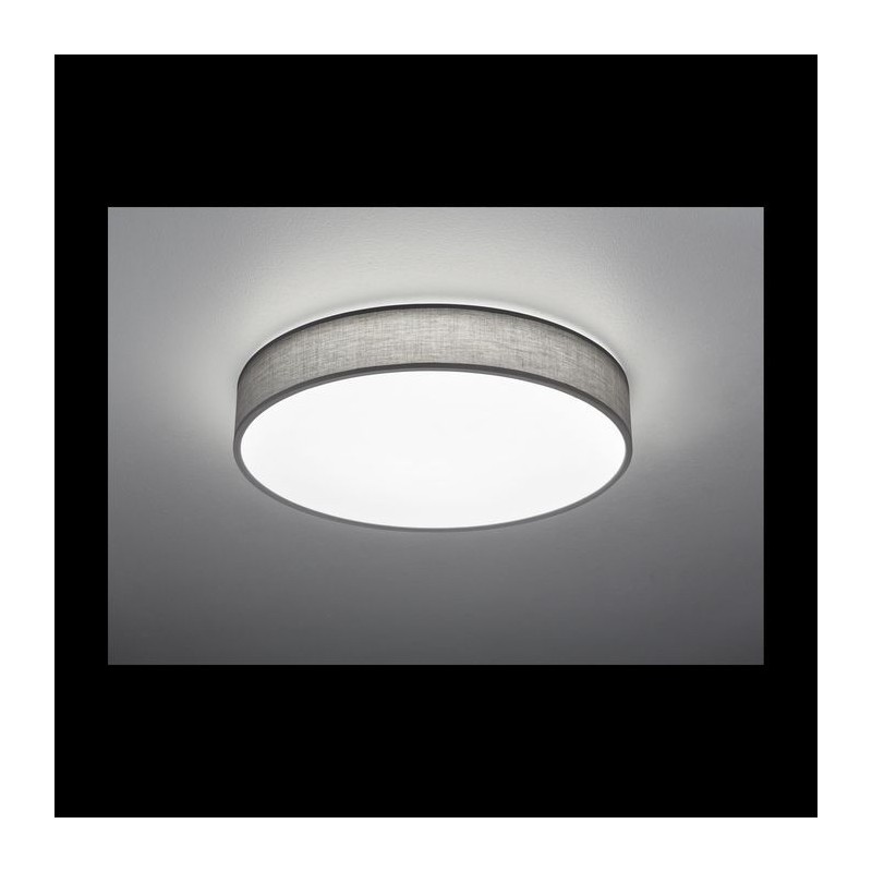 Plafonnier Lugano Gris 1x40W SMD LED TRIO LIGHTING 621914011