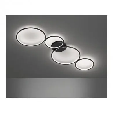 Plafonnier Rondo Noir Mat 1x37W SMD LED TRIO LIGHTING 622610432