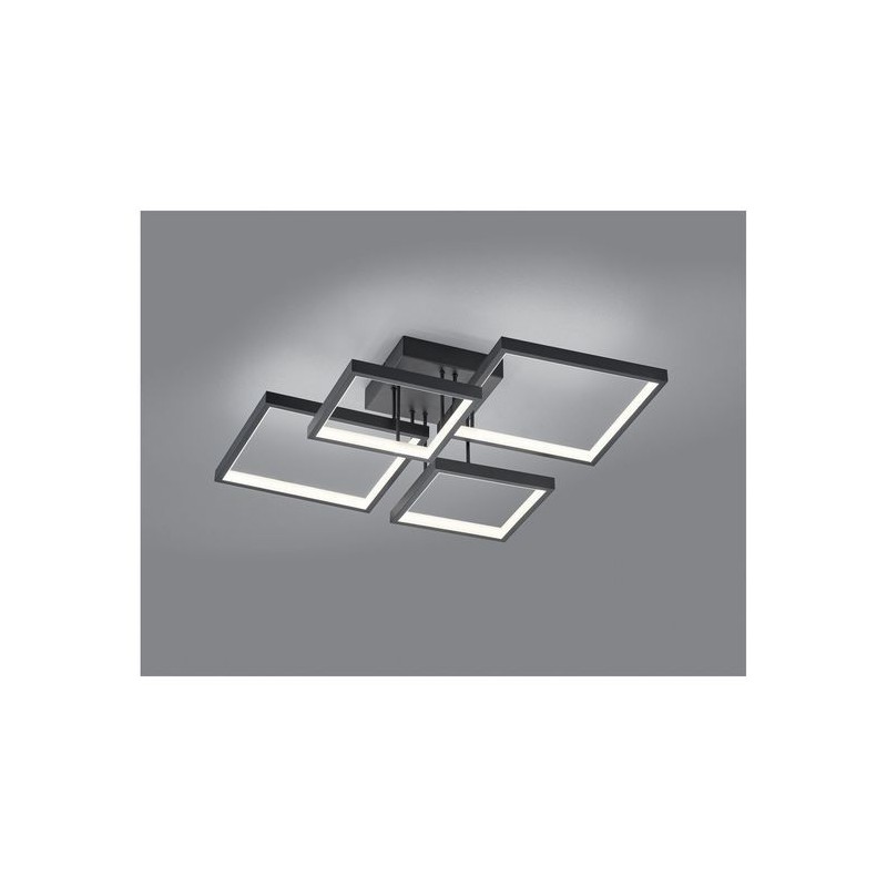 Plafonnier Sorrento Noir Mat 1x24W SMD LED TRIO LIGHTING 627710432